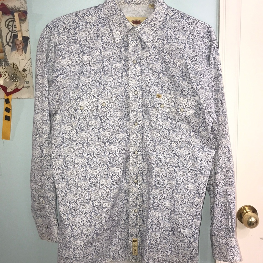 Larry Mahan Paisley western shirt